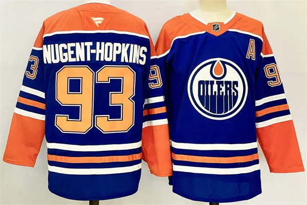 Youth Edmonton Oilers #93 Ryan Nugent-Hopkins Fanatics Royal Alternate Jersey